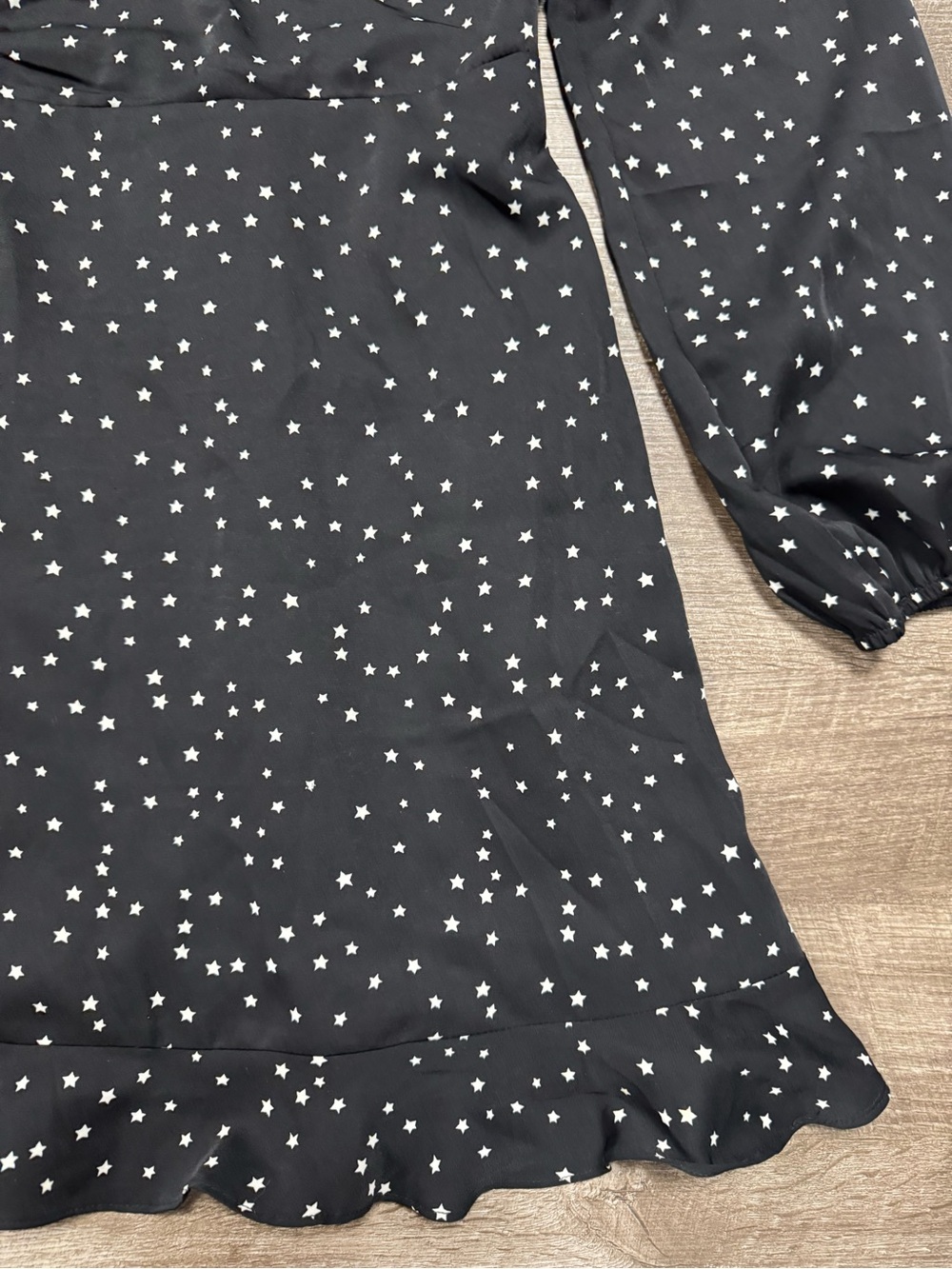 Altard State Long Sleeve Black Dress with White Stars Size Medium - Picture 2 of 8